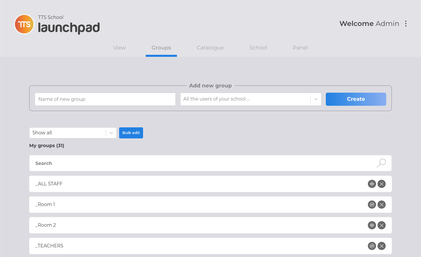 Launchpad Groups Overview